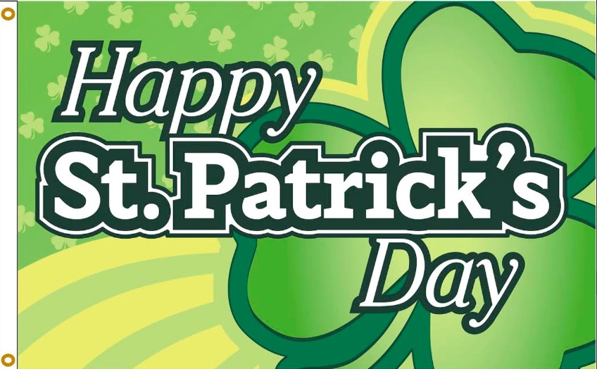 Happy St. Patricks Day  Shamrock Flag